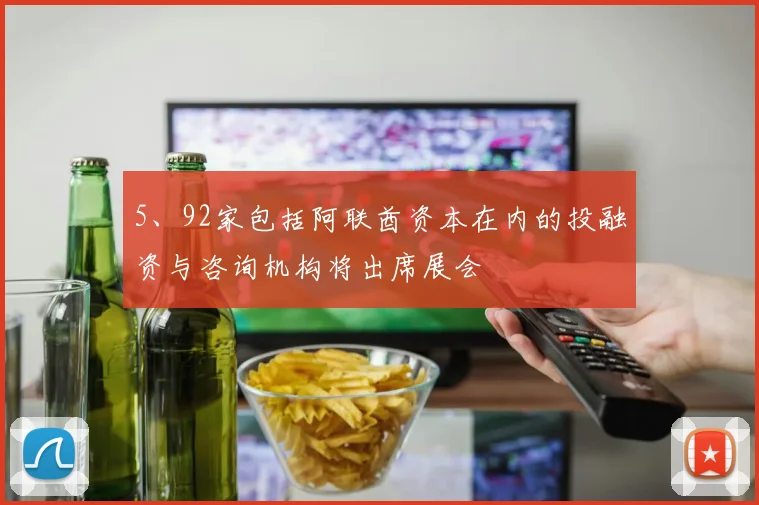 5、92家包括阿联酋资本在内的投融资与咨询机构将出席展会